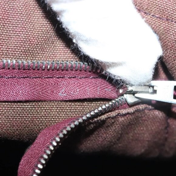 HERMES Fourre Tout MM Hand Bag Canvas Brown Auth 135190 - Picture 13 of 16